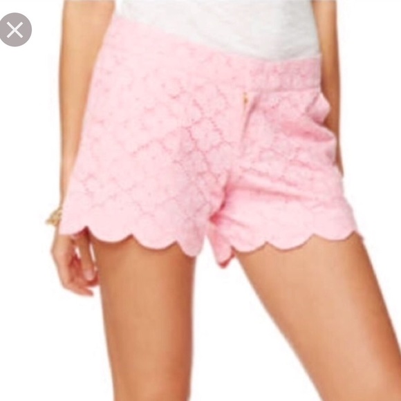 Lilly Pulitzer Pants - Lilly Pulitzer | Pink Lace Buttercup Shorts 00